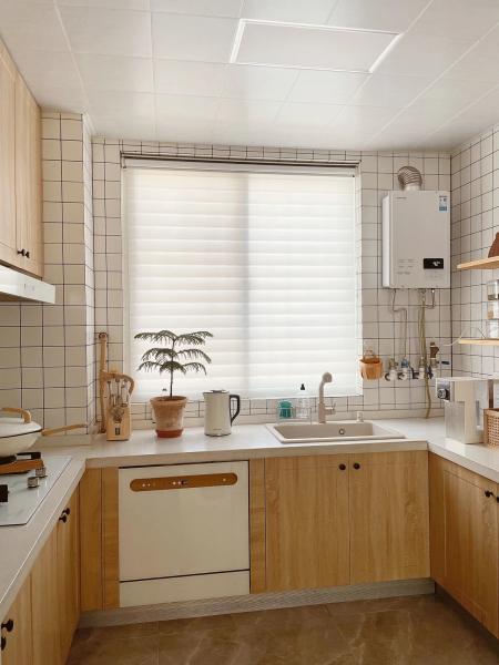 Melamine Modern Kitchen Cabinets Price Set For Apartment
