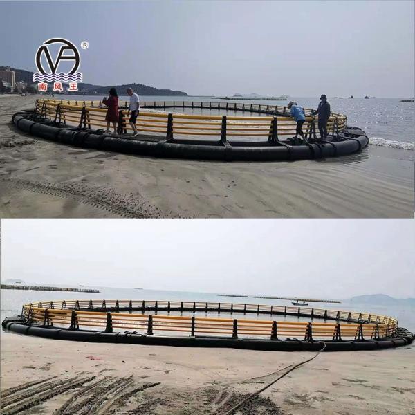 Deep Sea Aquaculture HDPE Super Strong Cage with 10m 60m Diameter and ISO9001 2008 Certification