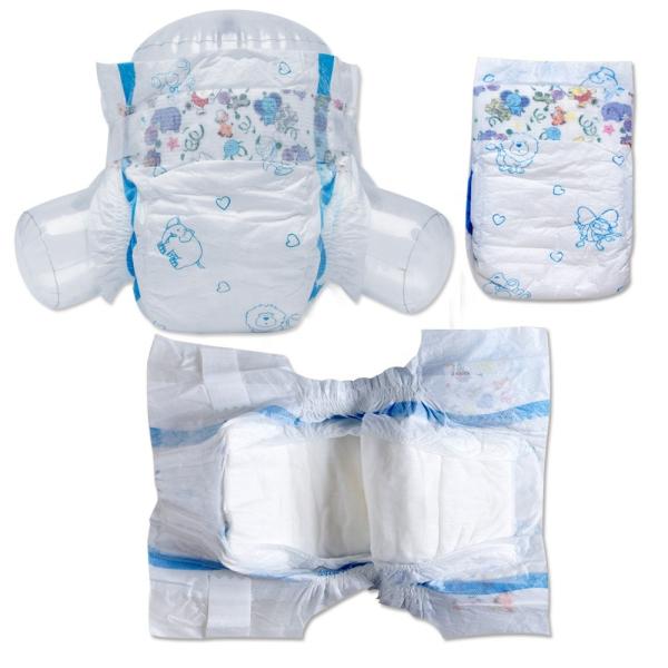 Green Blue ADL Nonwoven Super Absorbent Baby Diapers