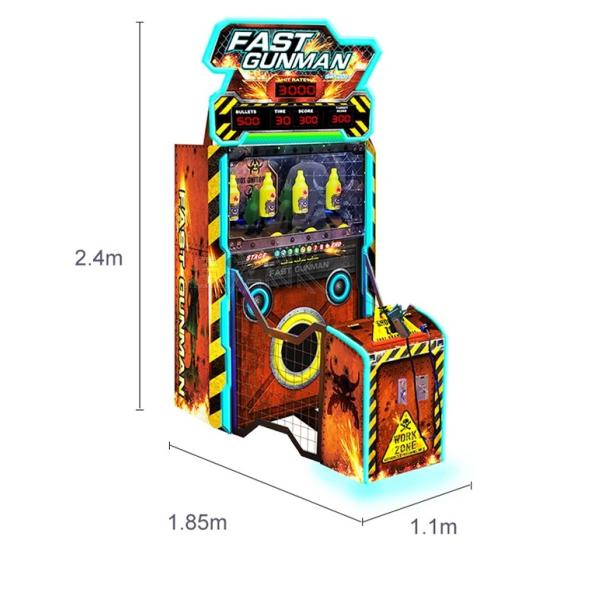 Indoor Coin Operated Video Shooting Equipment Fast Shooter Arcade Game Machine
