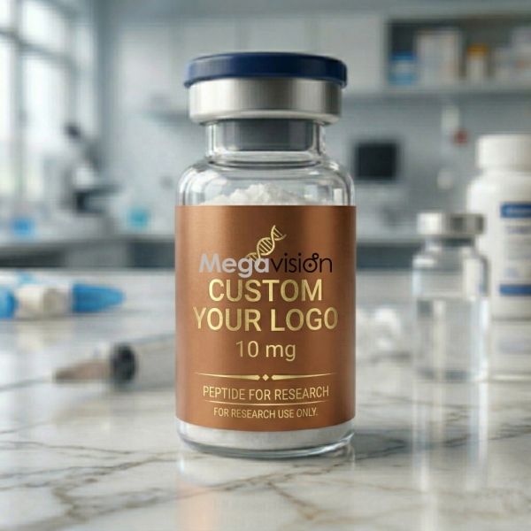 Custom Spot UV Roll Peptide Temperature Label Vial 3ml 5ml 7ml 10 ml Packaging Labels Vinyl Stickers Pegatinas Etiqueta Adhesiva