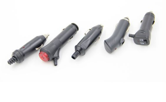 Black Charger Universal Car Cigarette Lighter Adapter Plug 12V ABS Material