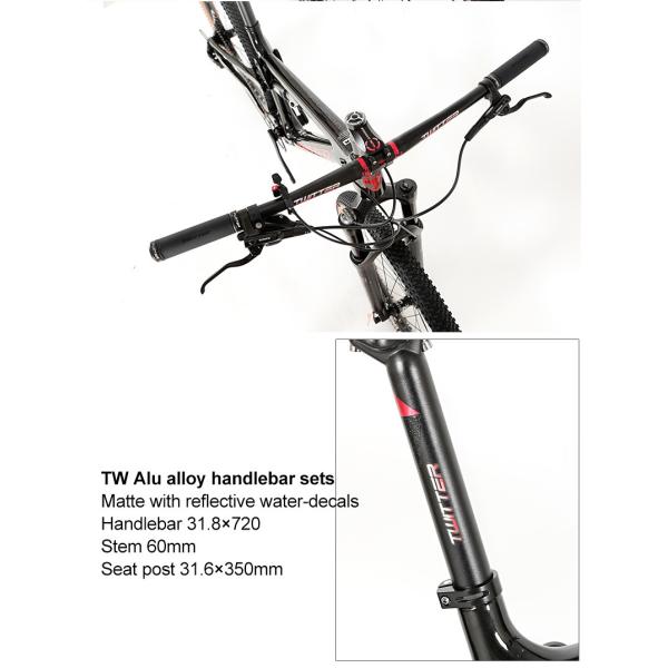 горный велосипед подвеса волокна углерода 29er полный