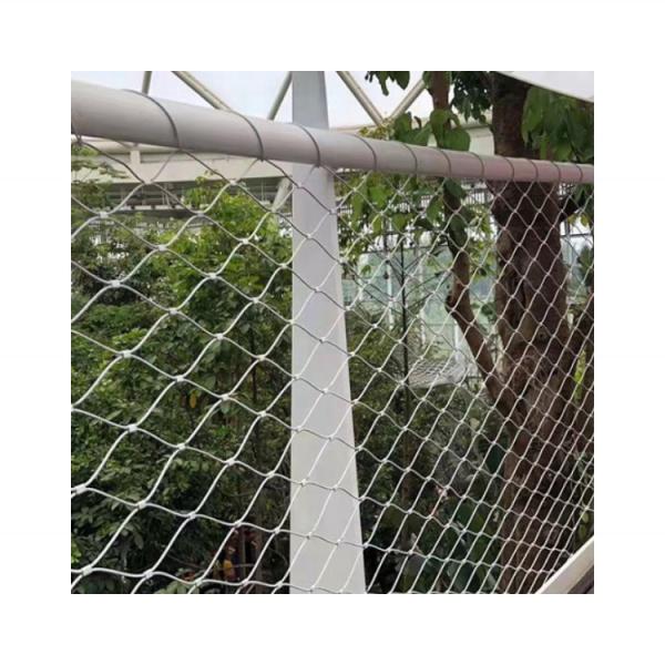 316 Bridge Stair Railing Safety Net Knotted Black Oxide Architectural Metal Mesh