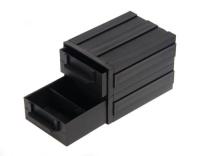 type tonneaux de tiroir de 138x93x46mm composants d'ESD de stockage d'ohm de 10e9