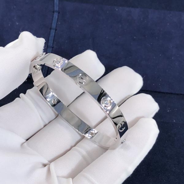 High-End High Quality Elegant Amazing  Car Tier 18k LOVE Bracelet 4 Diamonds