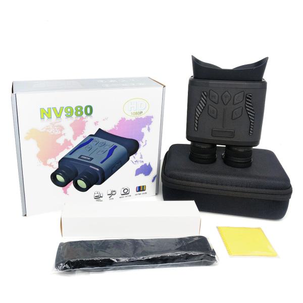 NV980 Night Vision Digital Infrared Binoculars Camera HD LED CMOS Sensor 128G SD Card