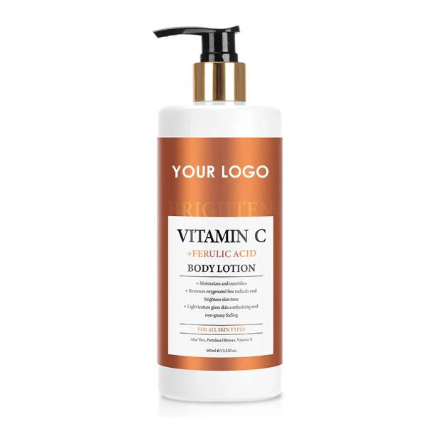 Vitaminas C Loção para Branqueamento do Corpo Ácido Ferúlico Creme Para Iluminar o Corpo Hidratar e Hidratar Pele Firme Nutrição