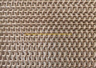 40% Open Metallic Copper Decorative Woven Wire Mesh