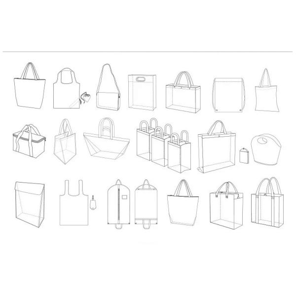 T Shirt SMS Reusable Eco-friendly Non Woven Plastic Bags