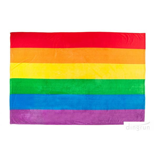 100% Cotton Gay Flag Beach Towel LGBT Pride Parade Rainbow Towel Colors Resistance