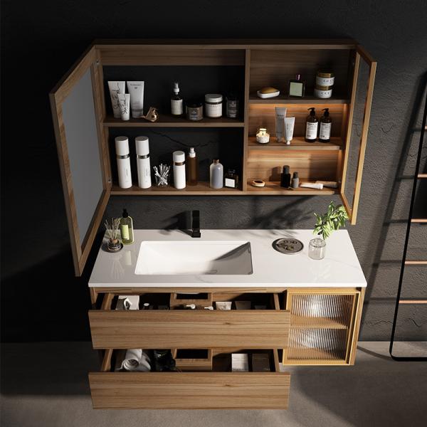 Gabinetes de cuarto de baño de madera sólidos de la corrosión anti