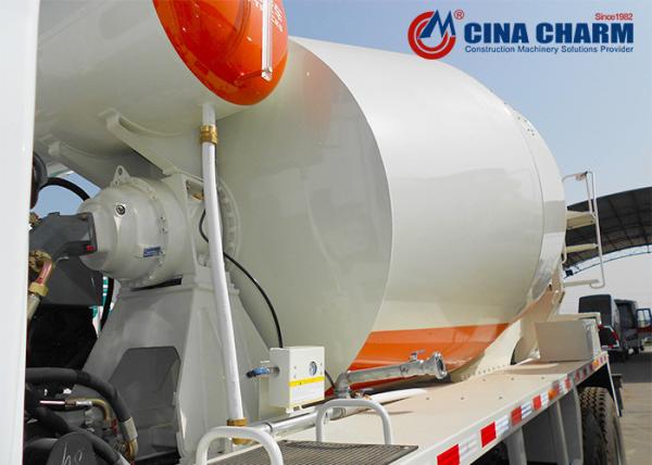 High Precision Cement Truck Drum , 8CBM Capacity Diesel Concrete Mixer Drum