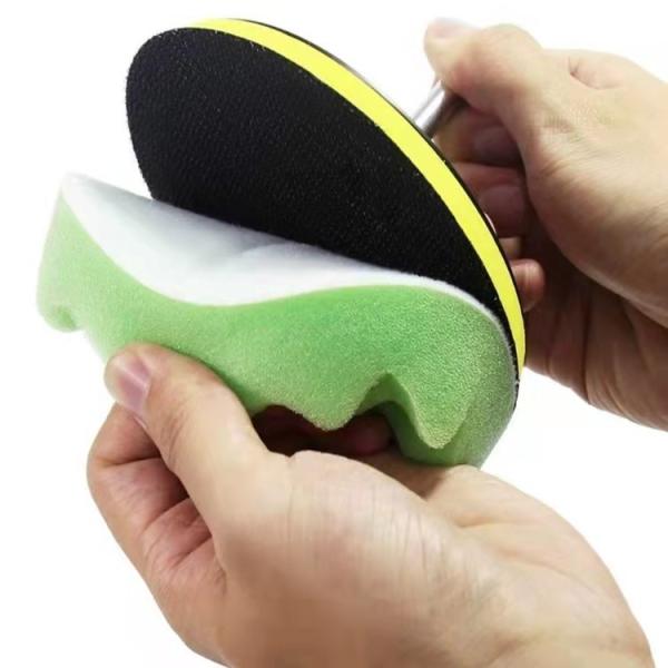 Customized Blue Waffle Foam Polishing Pad for Professional Car Detailing