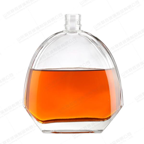 Decanter de vidro transparente Xo garrafa de uísque de conhaque para embalagens de bebidas 750 ml 800 ml