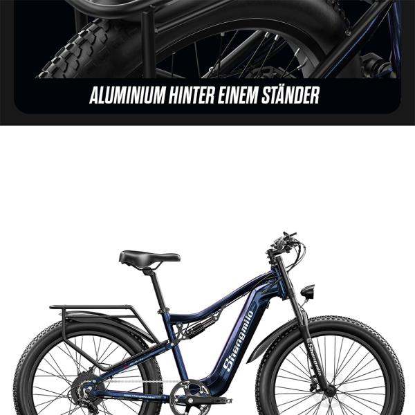 48V Voltage Electric Bicycles EU and US Warehouse 17.5A Battery Capacity Off-Road Design