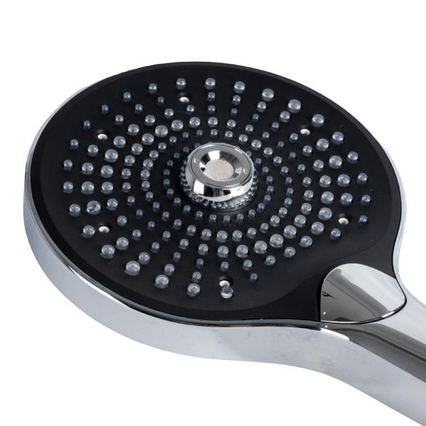 Micro Nano Bubble Handheld Shower Head 130mm Chrome 3 Spray Modes