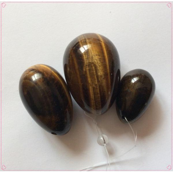 Natural Dark Green Certified Medium Drilled Nephrite Jade Yoni Eggs 40*30mm for Benefit