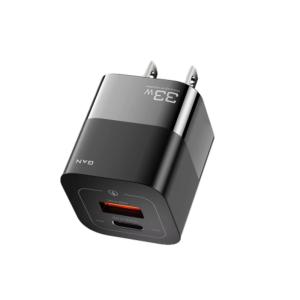 Square Brick Type C Small Travel Fast Cellphone Charger 33w 5A With GaN US Plug