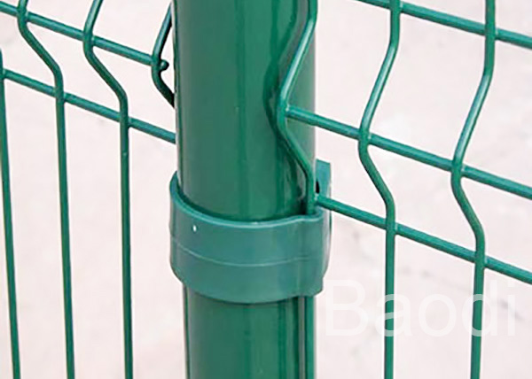W Shaped Welded Wire Fencing Panels , City Transit Metal Wire Fencing 