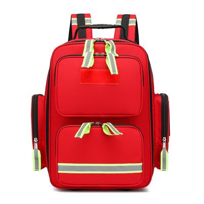 Emergency First Aid Backpack Fire Rescue Medical Bag Home Visit Kit 1000D Nylon