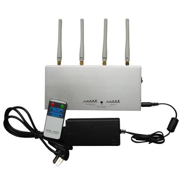 4 Antennas Remote Control Jammer for Custom , 1 - 15m Jamming range