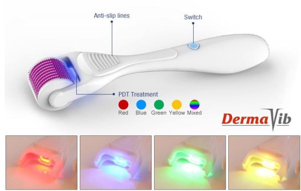 skin roller 180 & 540 & 600 needles LED derma roller with Medical CE