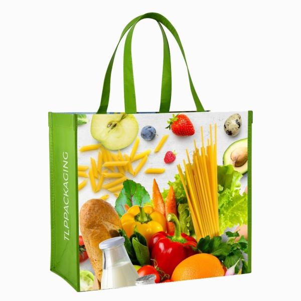 Laminated PP Nonwoven Tote Bags Eco Friendly 120g 14