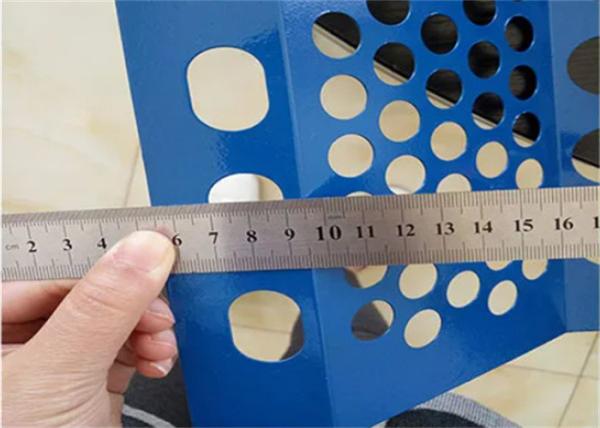 Blue Aluminium Windbreak Fence Panel Wind Dust Net Powder Coated