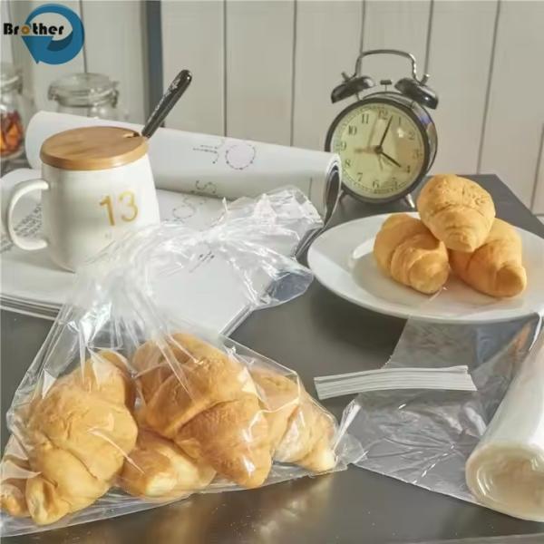 HDPE Transparent Star Seal Produce Bag with Paper Core