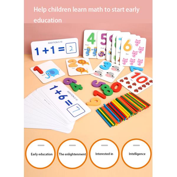 Нетоксическое 15cm Montessori считая доску умножения доски деревянную