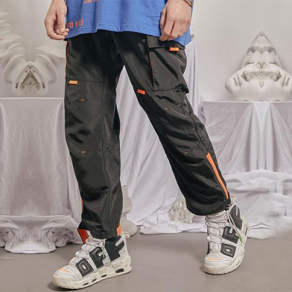 Fashion Mens Cargo Sweatpants Polyester / Cotton Material OEM Service