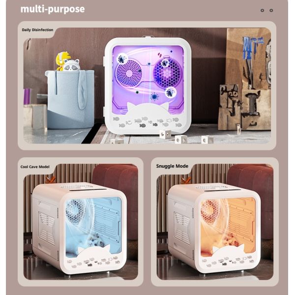 72L Eco-Friendly Modern Electric ABS Plastic Pet Drying Box for Cats & Dogs Automatic Low Noise Design Indoor Use