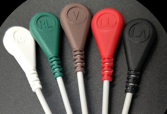 For Schiller Eos Type Five Compatible Medical Consumables Five-Lead ECG Monitoring Disinfecting Cable For Split ECG