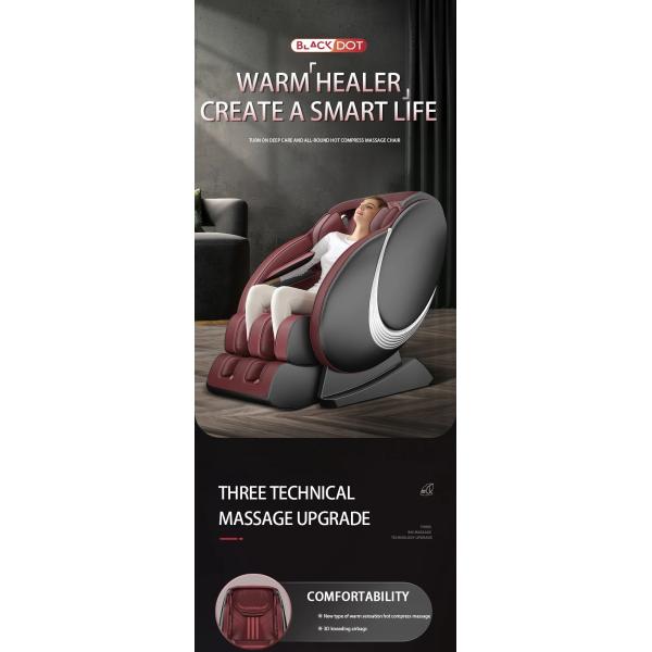 Full Zero Gravity Heated Massage Chair Recliner 8D CB PU ABS