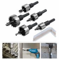 5PCS 16-30mm HSS Série de scies à trous pour la coupe de métaux