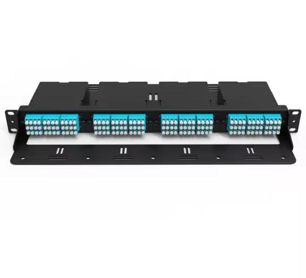 FHD haute densité 1U 144 monture de rack en fibre 4 x cassettes ou panneaux FHD