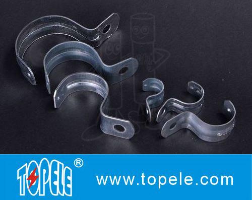 Zinc Plated Steel EMT Conduit And Fittings With One-hole Clip / EMT Conduit Strap