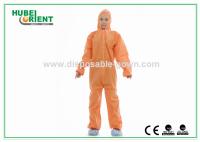 SMS Protector de chalecos de protección naranja desechables/trajes desechables de material peligroso para laboratorio/fábrica