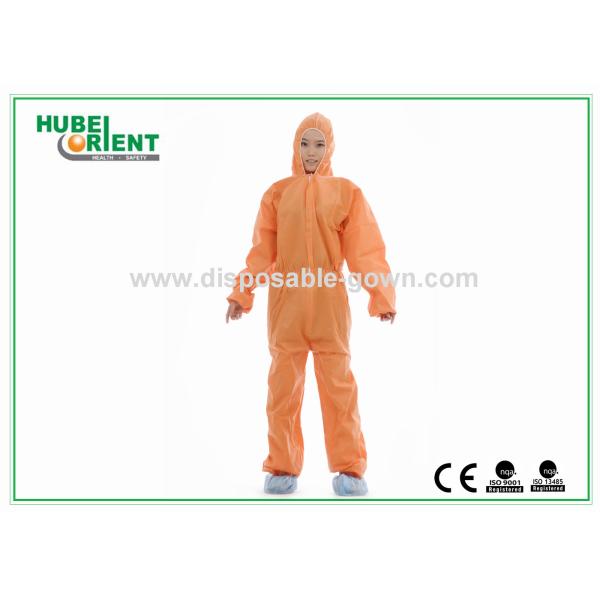 Мягкие долговечные одноразовые защитные комбинезоны Одежда для промышленности без капюшона/покрытия для ног