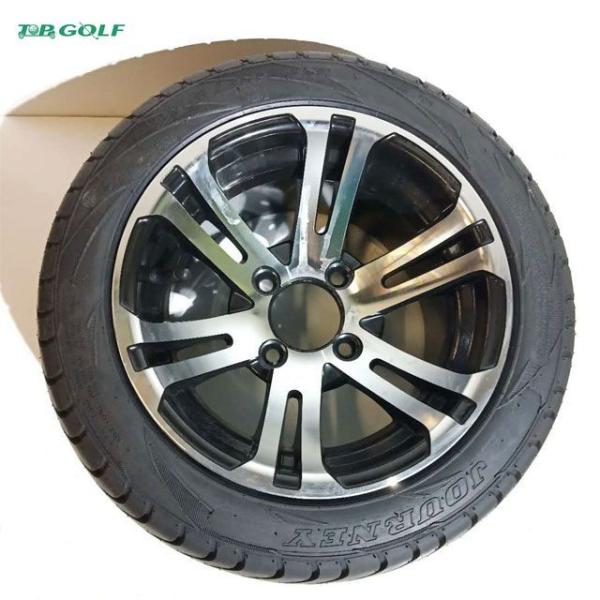 Rodas feitas sob encomenda e pneus de Ezgo dos pneus das rodas do carrinho de golfe de 12 polegadas ajustados de 4 brilhantes