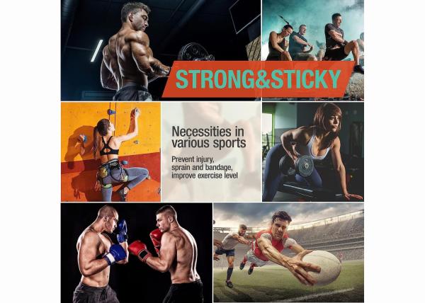Boxing Climbing Basketball Tennis Elbow Knee Wrist Ankle Protection Printed Sports Tape Customized Logo