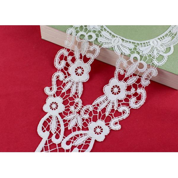Retro Long Chemical Free Floral Lace Collar Applique For National Costume Cloth