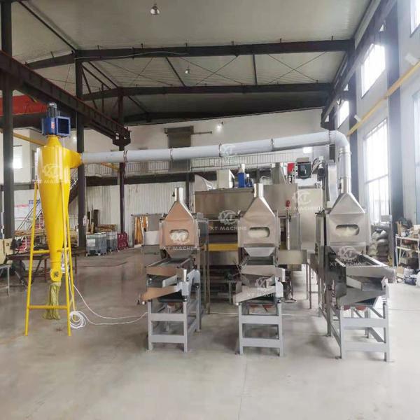 Stainless Steel 304 Peanut Slitting and Blanching Machine for Blanched Peanut Output in Food Application