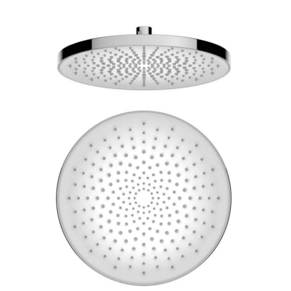 ABS Plastic Handheld Rain Shower Head Bath Fixture with Hot Cold Water Mixer Function