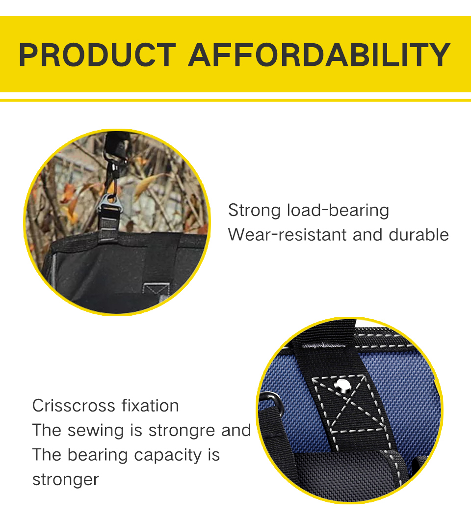 Heavy Duty Multi-Purpose Oxford Zipper Organize Storage Electrian Tool Bag Hanging Tool Bag Electrician With Hard Bottom