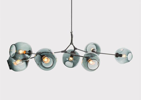Multi Heads Lampshade 15*16.5mm Glass Modern Hanging Light Fixtures