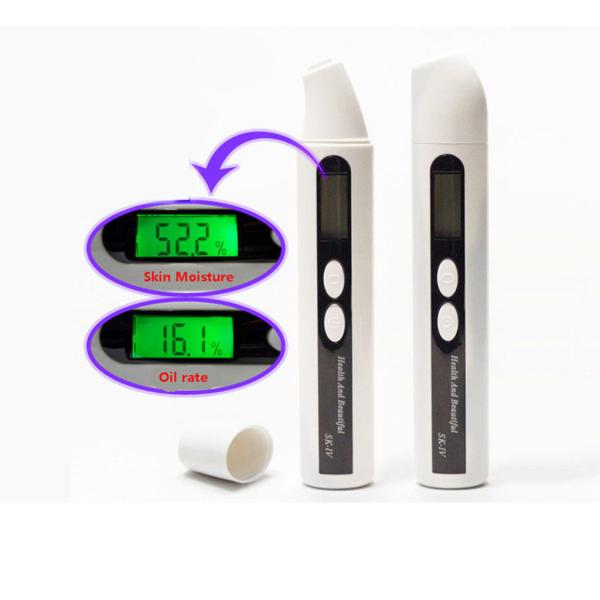 Fluorescent Light Pen Digital Skin Analyzer Skin Elasticity Moisture Oil Meter