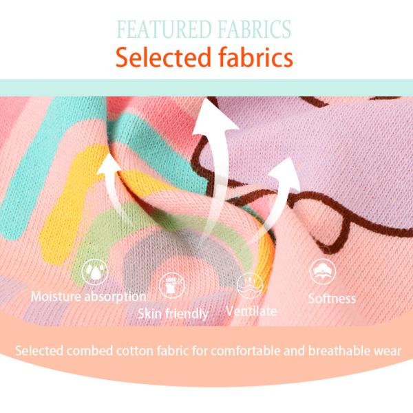 Pink Full Print Knitted Autumn Junior Girls' Pants Pants and Leggings