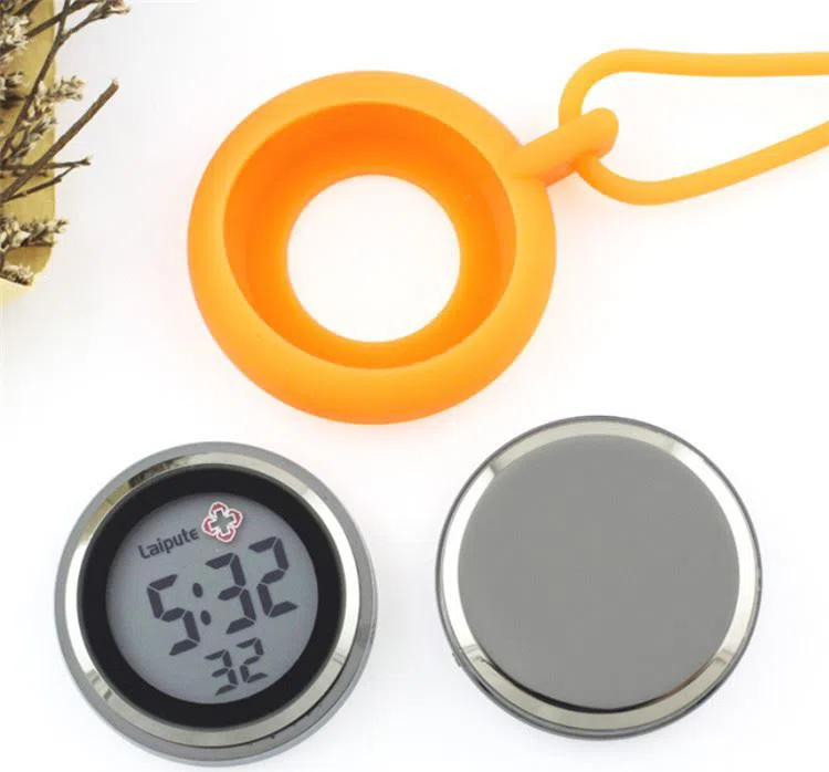 Leisure Silicone Nurse Fob Watch Round Hanging Neck Electronic Movement